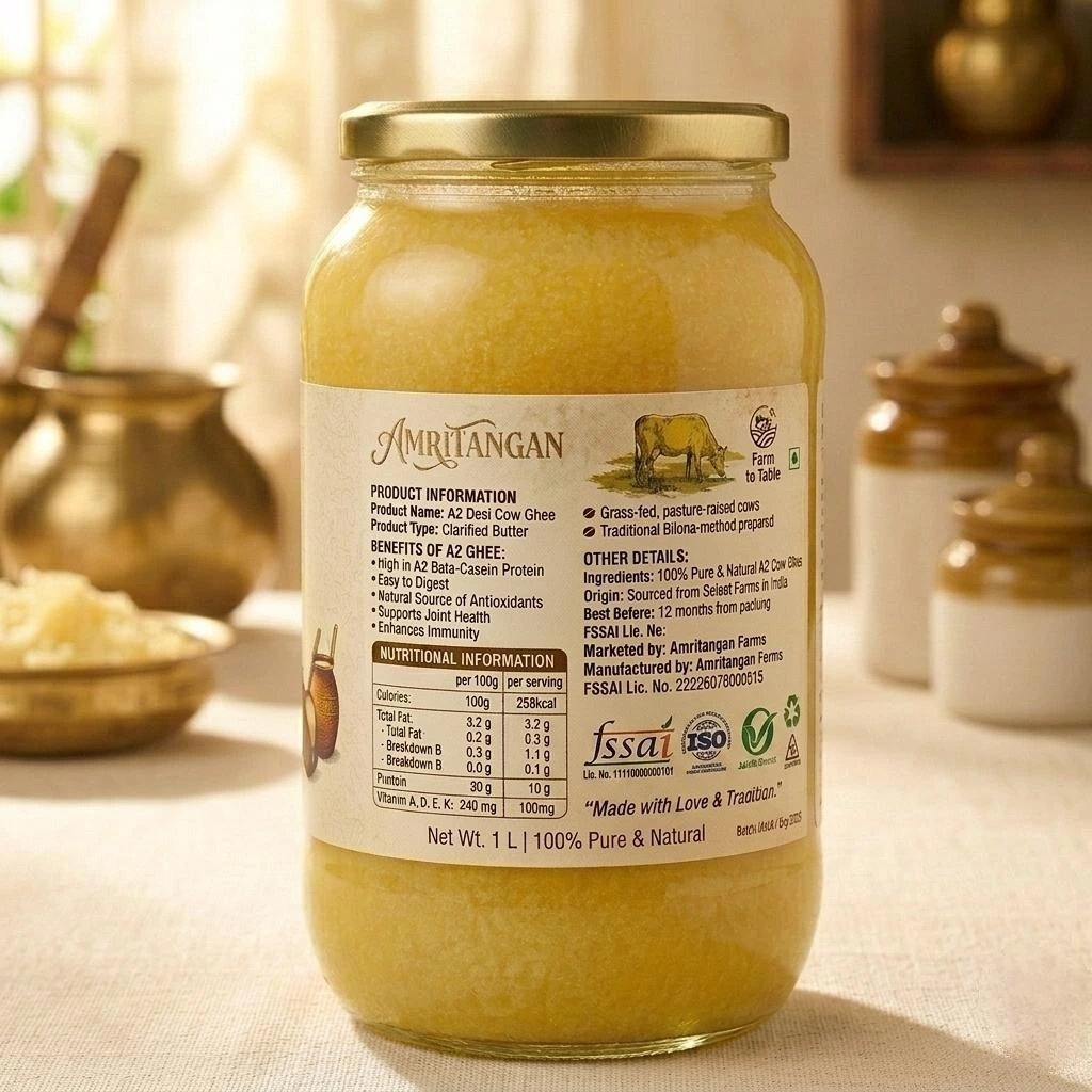 Cow Ghee Back Side