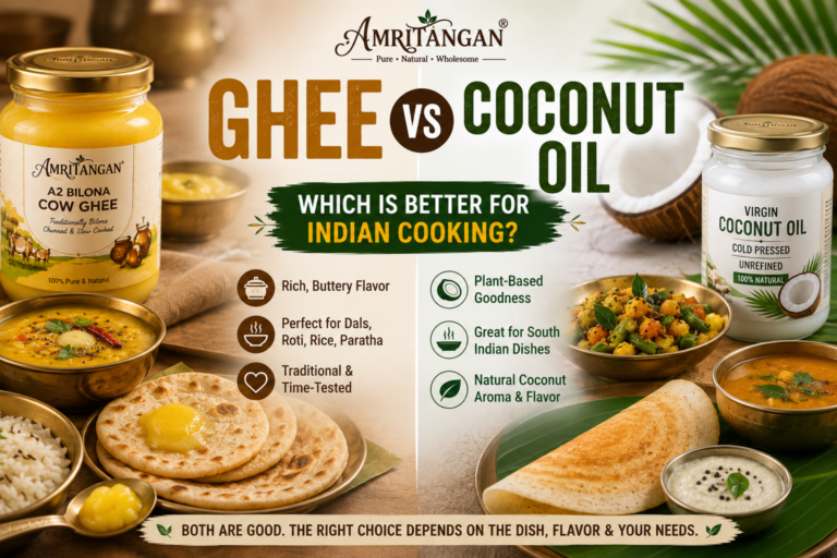 Ghee vs coconut oil for Indian cooking
