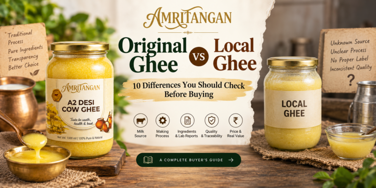 Original ghee vs local ghee comparison before buying